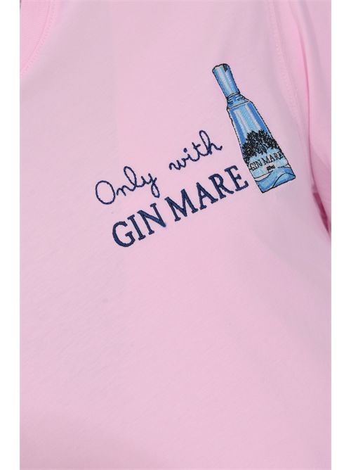 T-shirt Portofino in cotone con ricamo Gin Mare Mc2 Saint Barth | POT000104459L